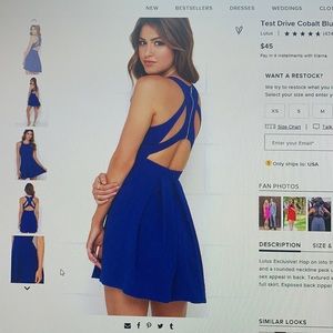 Test Drive Cobalt Blue Dress from Lulus